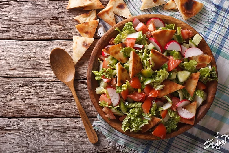 طرز تهیه سالاد فتوش، سالاد جذاب لبنانی سالاد فتوش